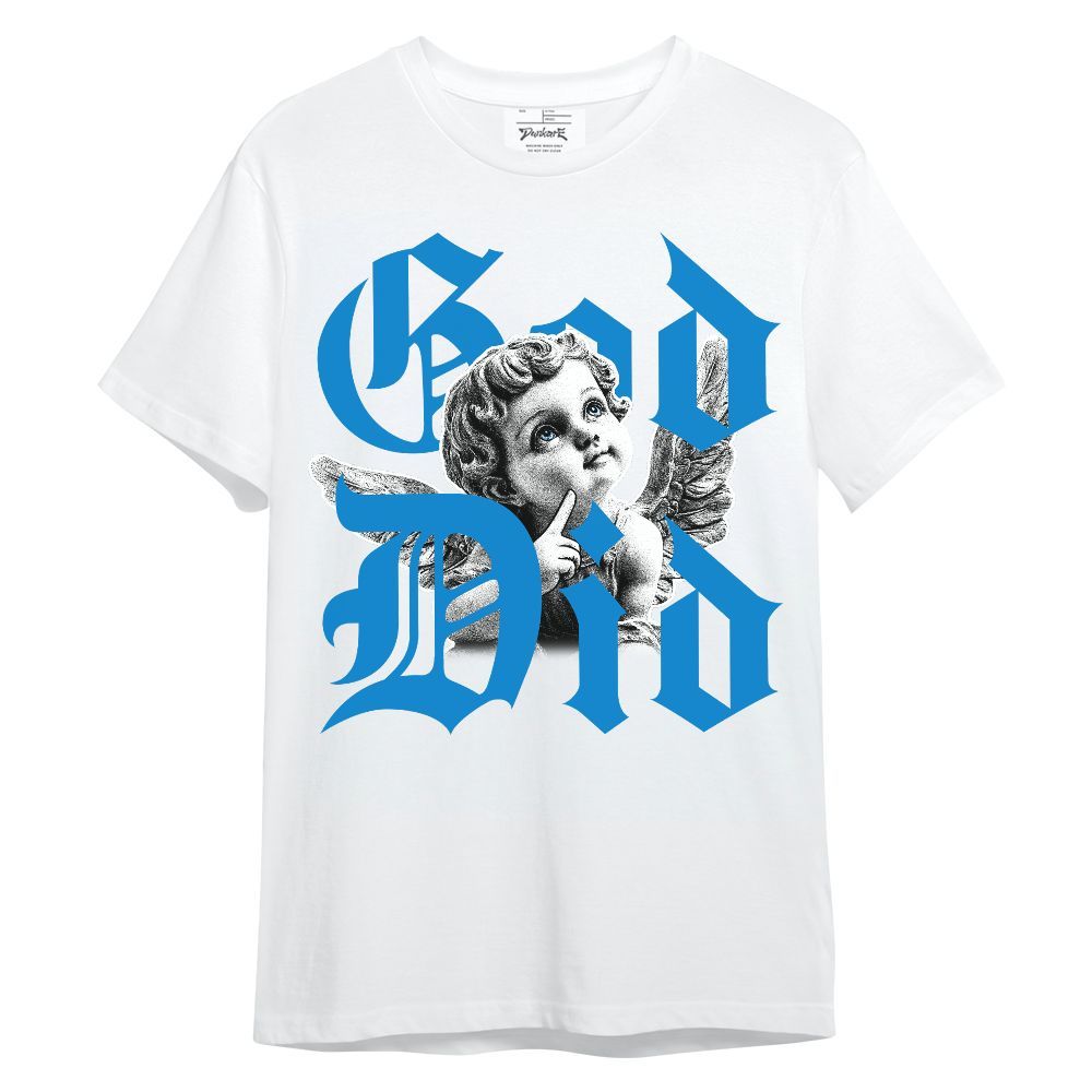Shirt To Match Industrial Blue 4s - God Did Angel Military Blue 4s Unisex Shirt