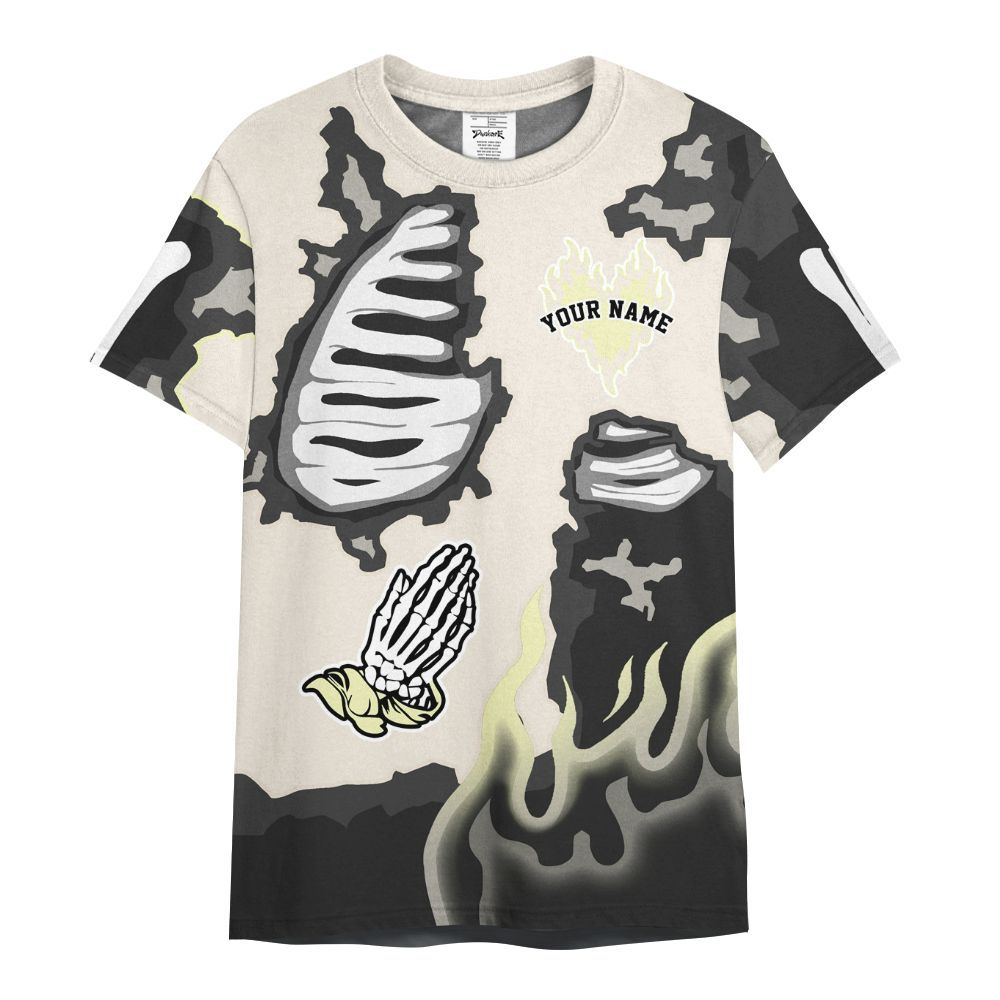 Shirt To Match Luminous Green 5s - Dislike Us Graphic Burning Custom Name All Over Print