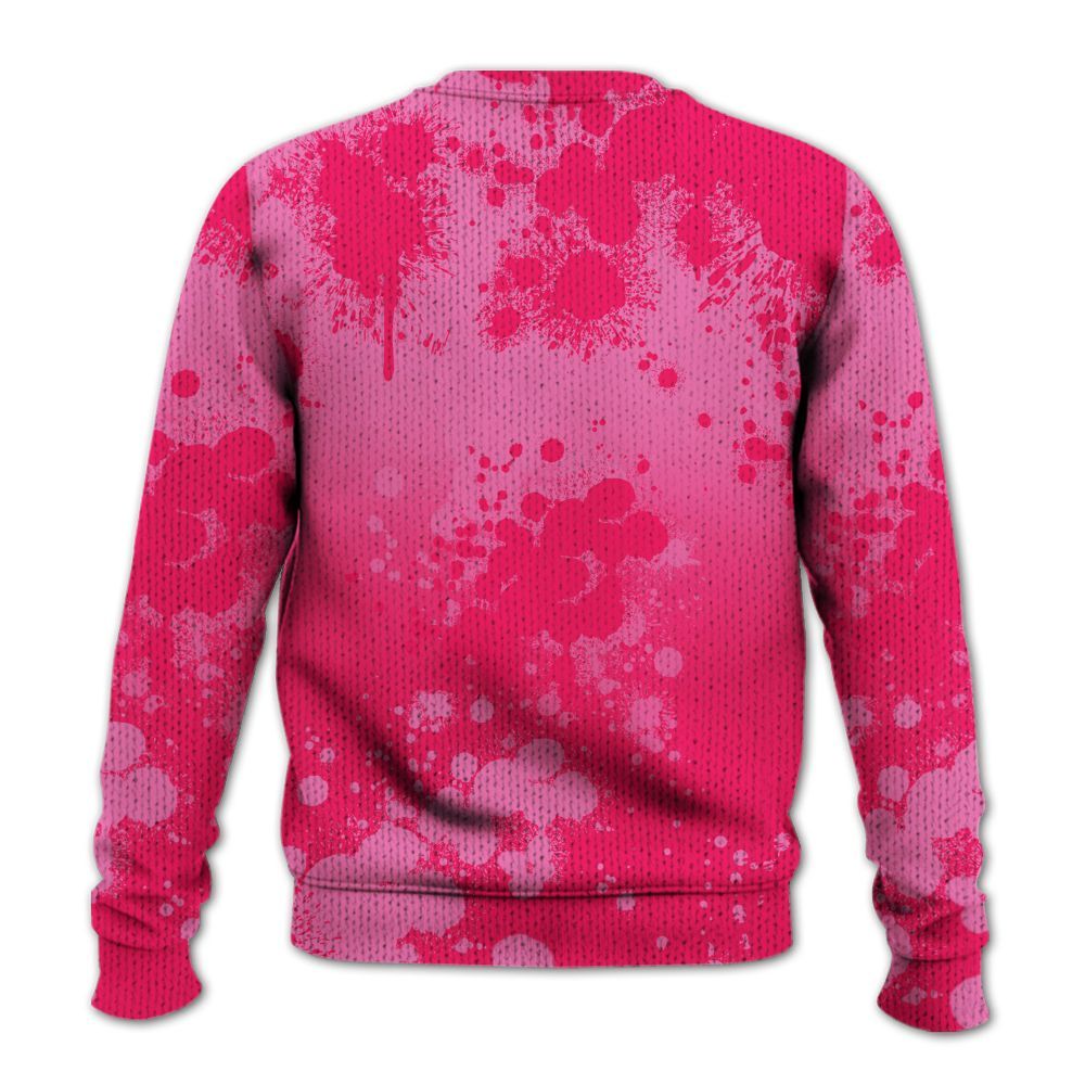 Knitted Sweater To Match Air VaporMax Plus Triple Pink - Trust No One Scary