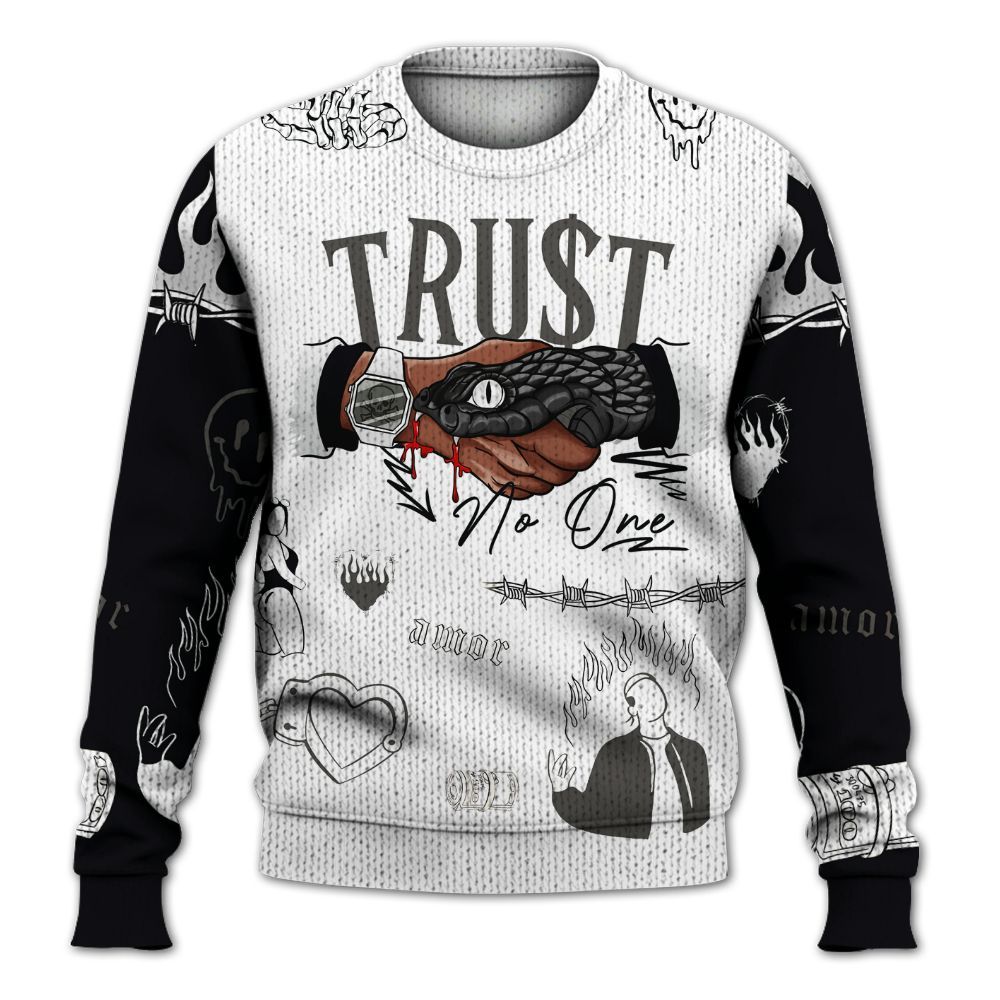 Knitted Sweater To Match Kobe 9 Elite Protro Halo - Snake Trust No One