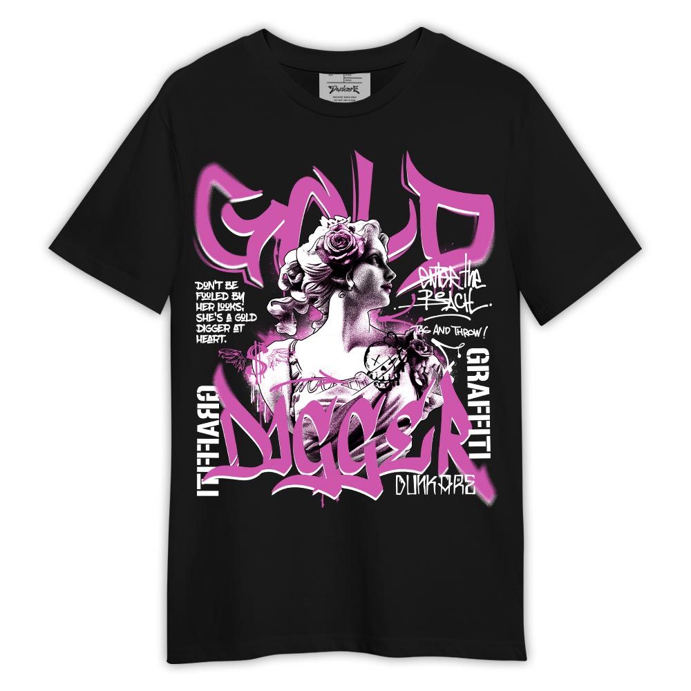 Shirt To Match Hyper Violet 4s - Graphic Gold Digger Shirt Outfit