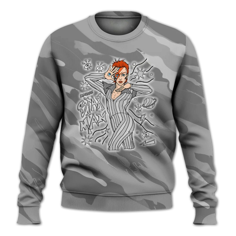 Sweatshirt To Match Black Wolf Grey 12s - Starmans Graphics Colored All Over Print