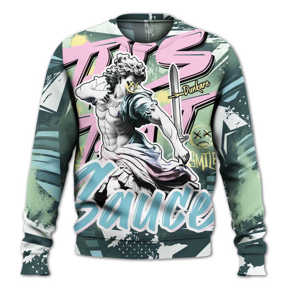 Sweatshirt To Match SB Dunk Low Visty - This That Sauce Retro All Over Print