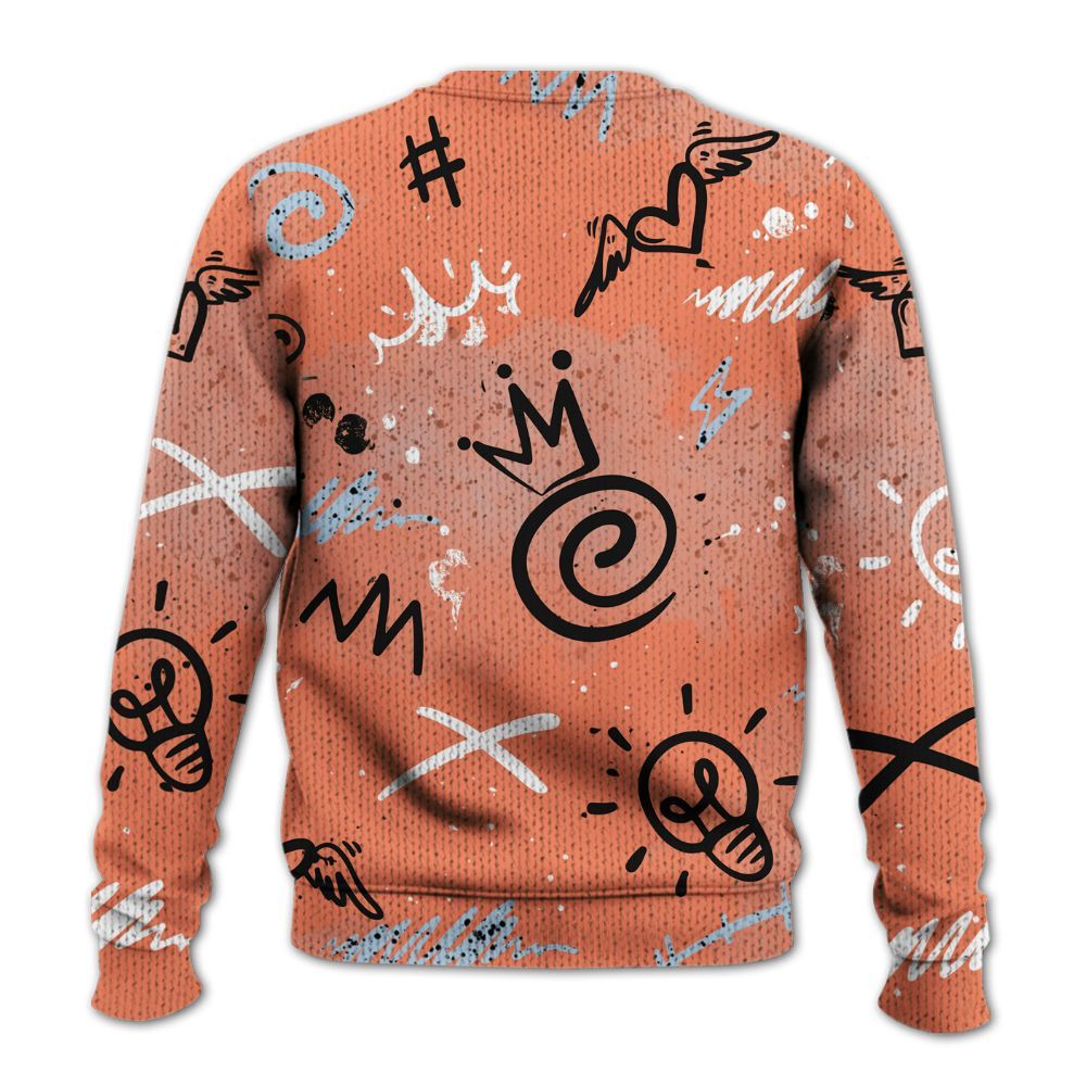 Knitted Sweater To Match DJ Khaled Crimson Bliss 5s - Drip Been Di2ferent