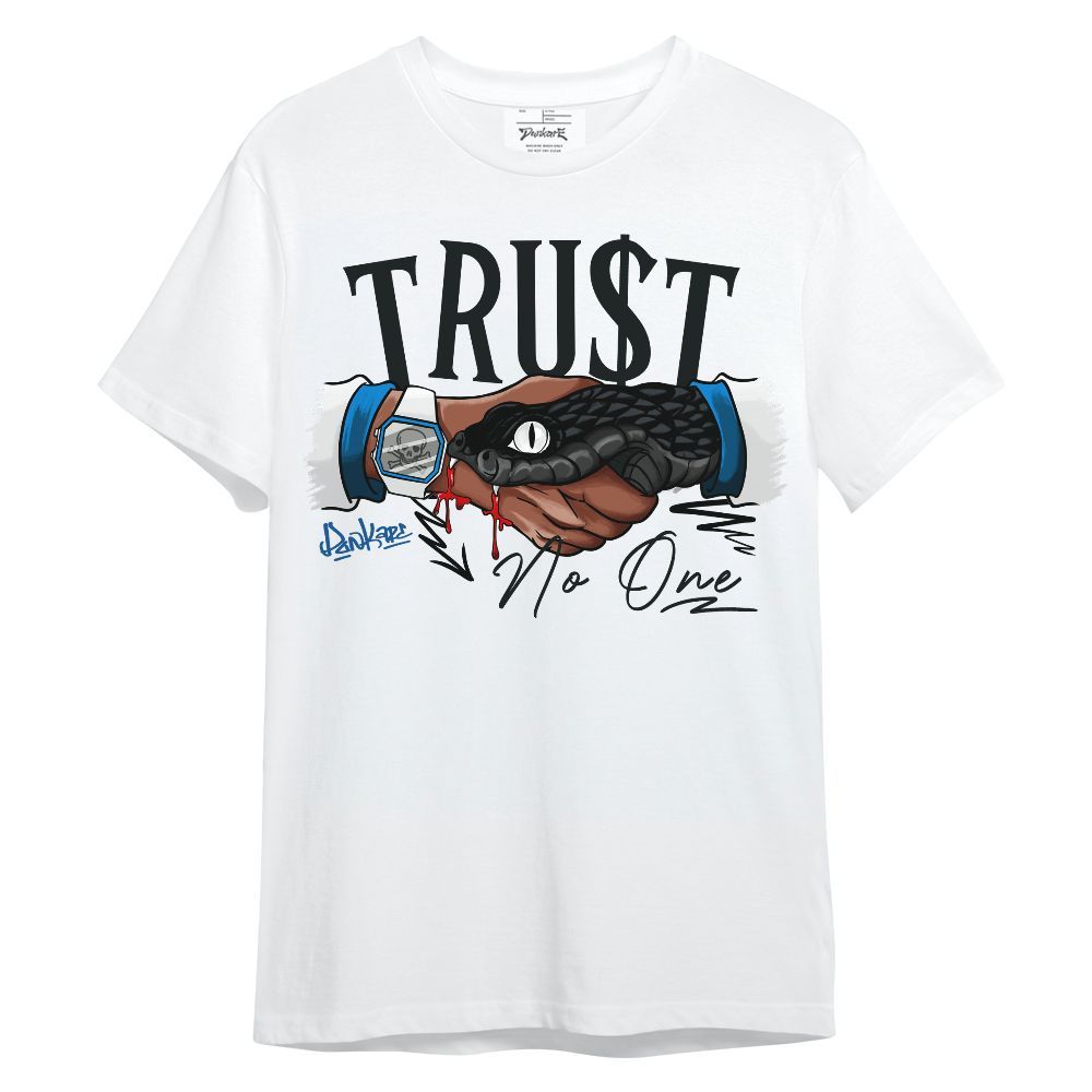 Shirt To Match High OG FragmentxULA White Black 1s - Snake Trust No One Graphic