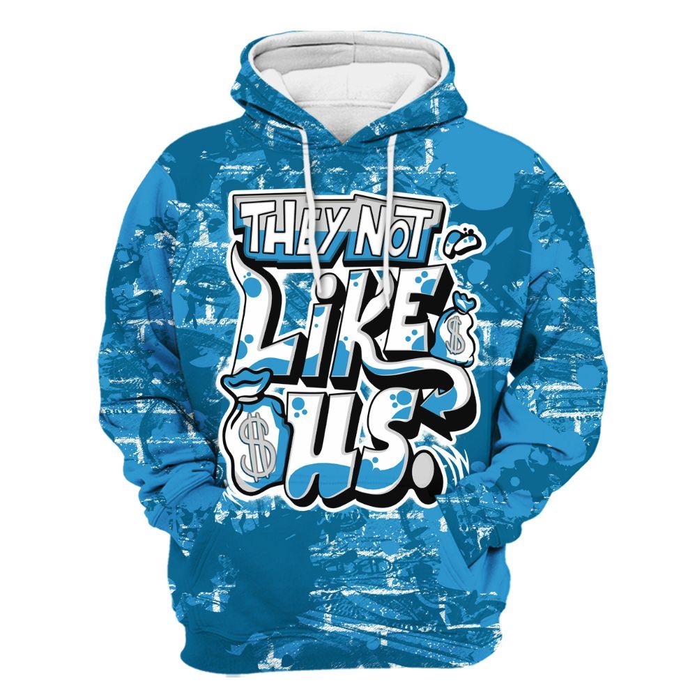 Hoodie To Match Powder Blue 9s - Dislike Us Graphic Street Art All Over Print