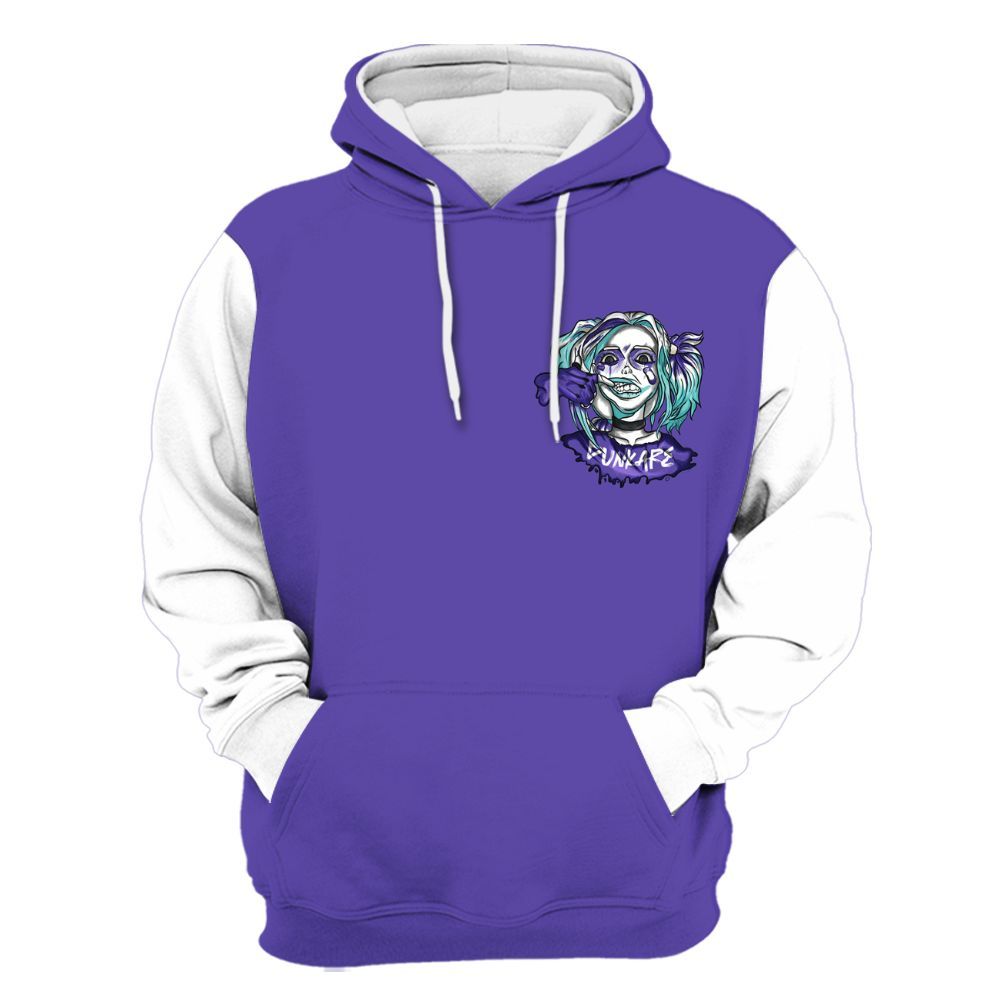 Hoodie To Match Low Hornets 1s Varsity Jacket, Custom Name Bad Girl HAHA All Over Print