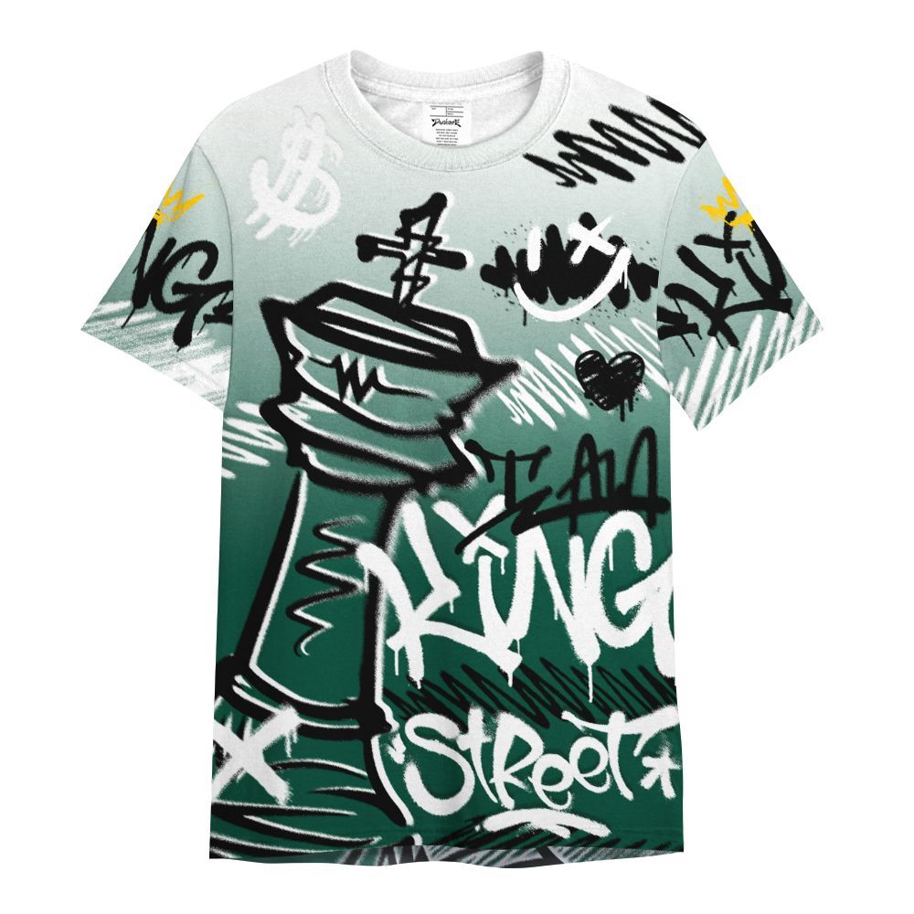 Shirt To Match Oxidized Green 4s - Street King Chess Streetwear All Over Print