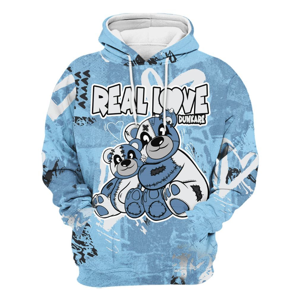 Hoodie To Match Legend Blue 11s - Sincere Fondness Bear All Over Print