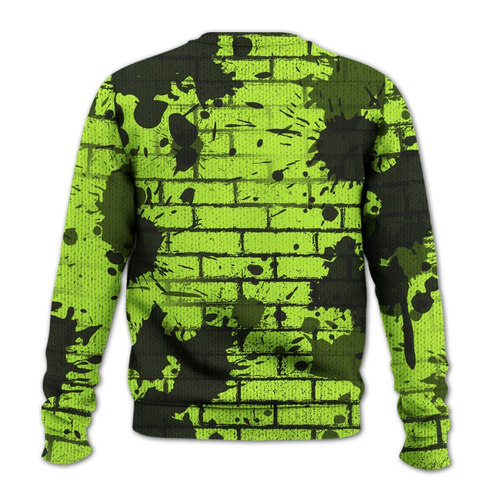 Knitted Sweater To Match Air Force 1 Low Dance Volt - Seeya Skeleton Brick