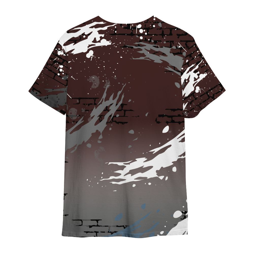 Shirt To Match Burgundy 5s - Values Of Loyalty Drip All Over Print