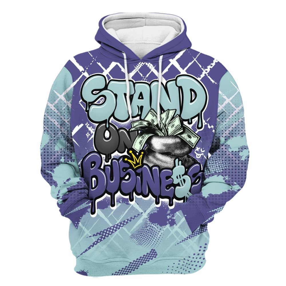 Hoodie To Match Air Ship PE Hornets - Halftone Stand Business Dripping All Over Print