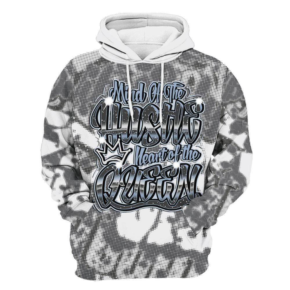 Hoodie To Match Reverse Black White 6s - Hustles Heart Queens Street All Over Print