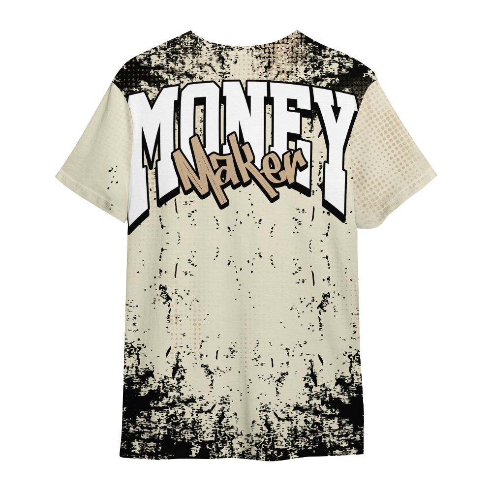 Shirt To Match Orewood Brown 3s - Move In Silence Money Street Retro All Over Print