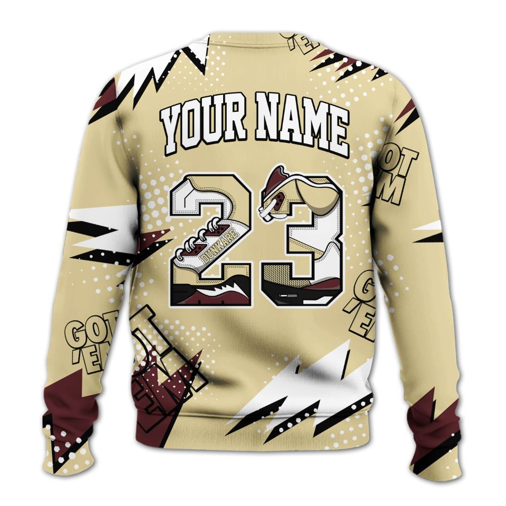 Sweatshirt To Match Women Phantom 12s - Custom Name Number 23 5s All Over Print