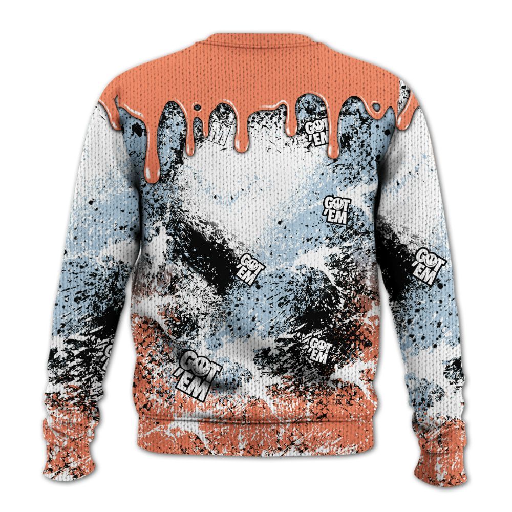 Knitted Sweater To Match DJ Khaled Crimson Bliss 5s - Dripping 23 Drip