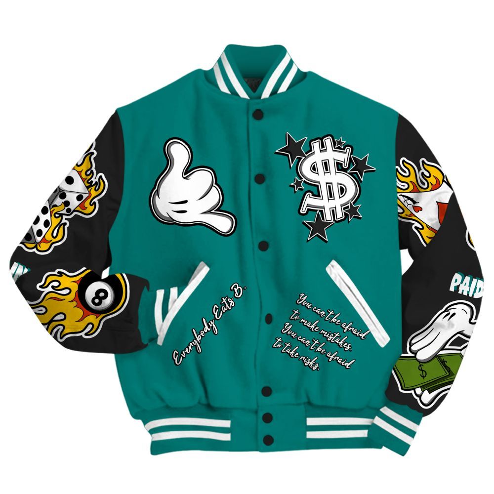 Varsity Jacket To Match Griffey Max 1 Freshwater - Everybody Paid In Full Graphic All Over Print