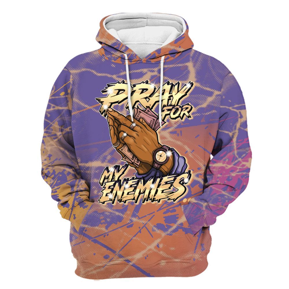 Hoodie To Match Book Sunset 1s - Prayed For Enemies Graphic All Over Print