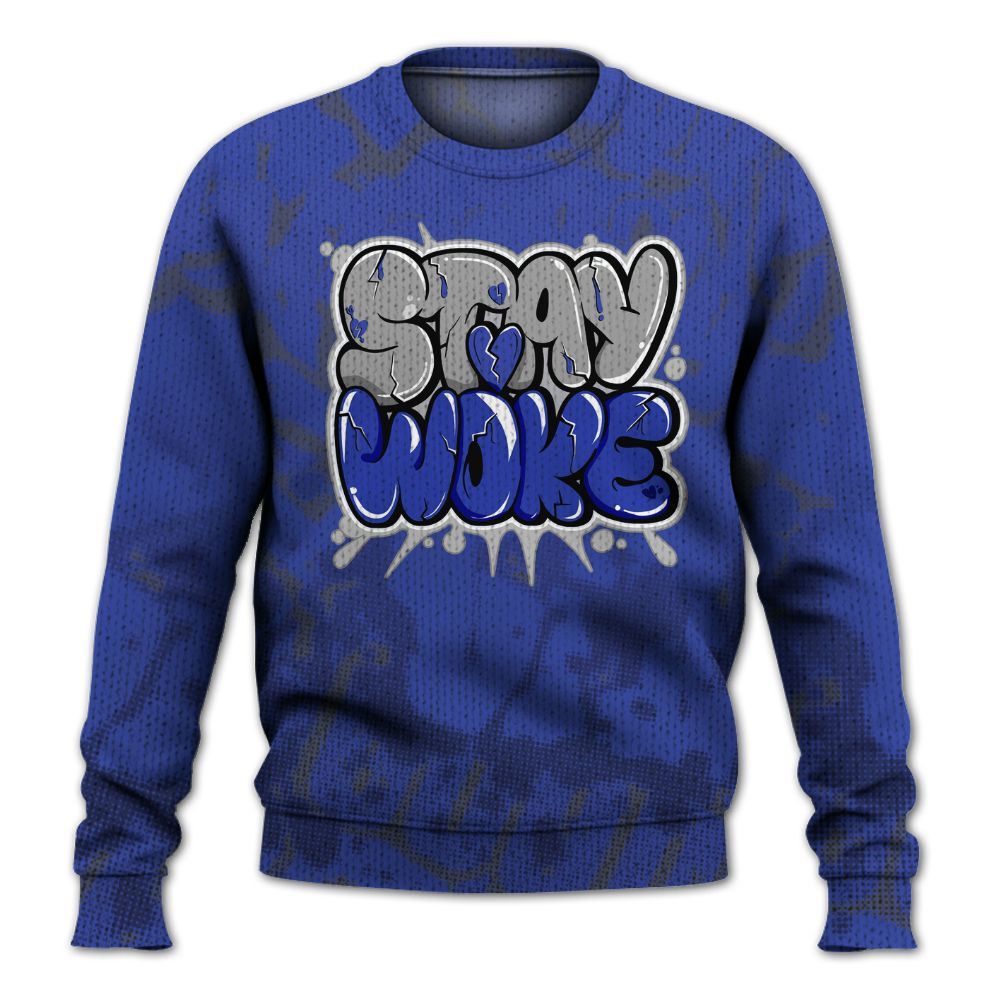 Knitted Sweater To Match Air Max Plus Black Racer Blue - Stay And Woken Street