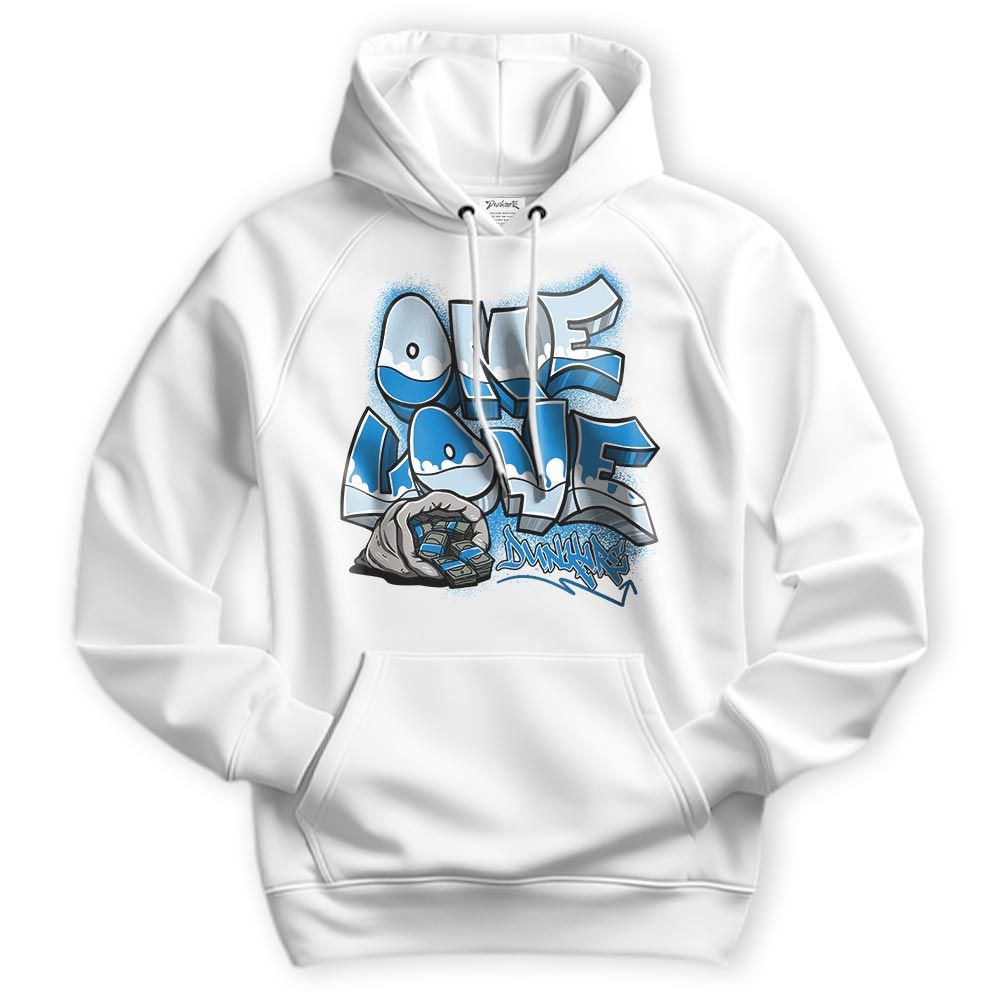 Sweatshirt To Match Industrial Blue 4s Hoodie - One Love Graffiti Hoodie Unisex