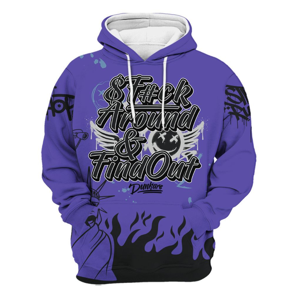 Hoodie To Match Retro Concord 5s - Graphic Fck Around Find Out All Over Print