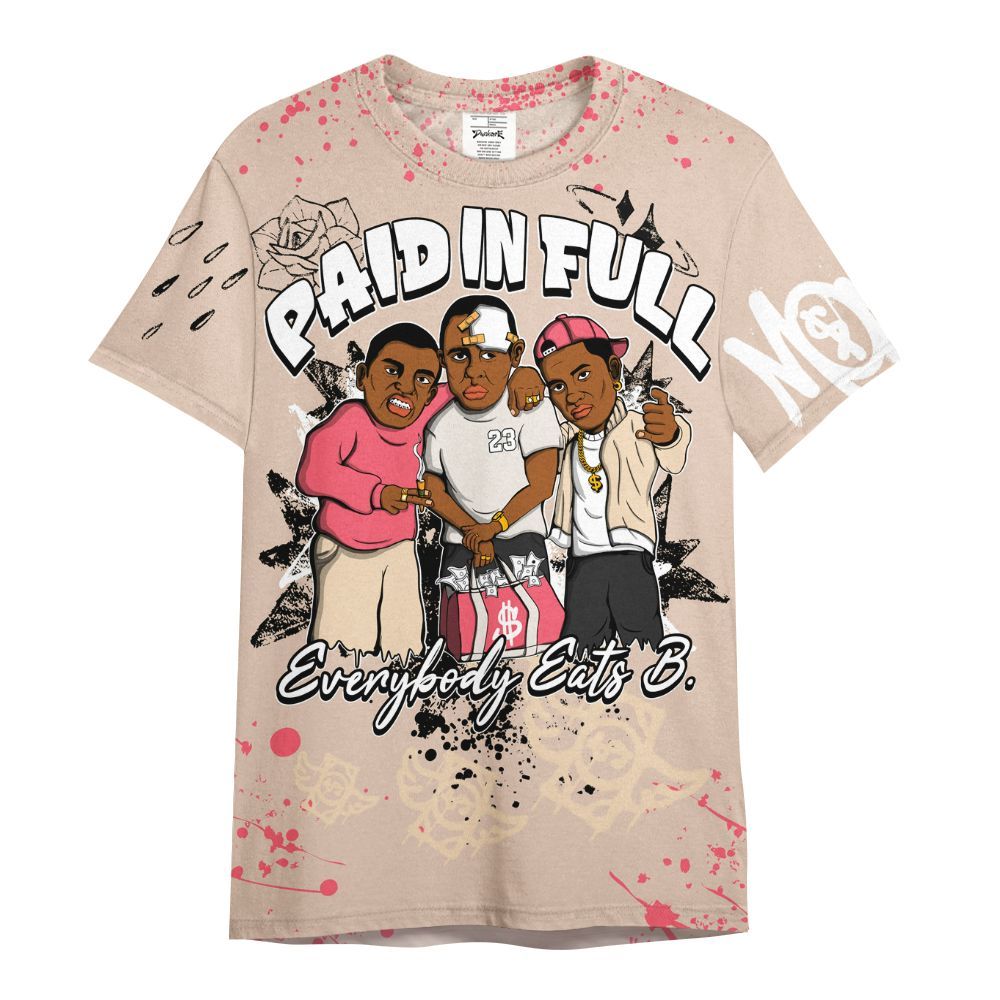 Shirt To Match Birds Of Paradise 4s - Everybody Paid In Full Crayon All Over Print