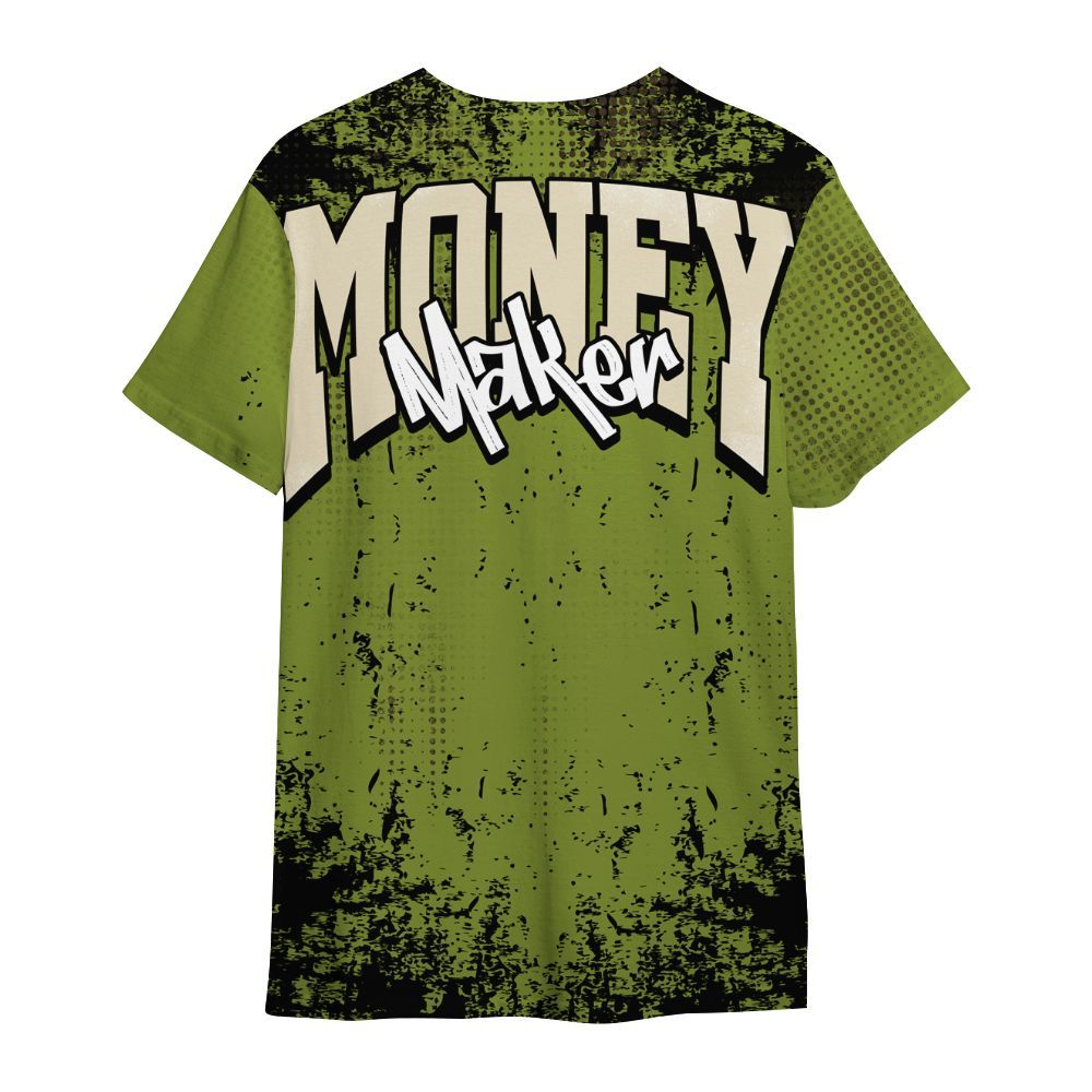 Shirt To Match SB Dunk Low Asparagus - Move In Silence Money Street Retro All Over Print