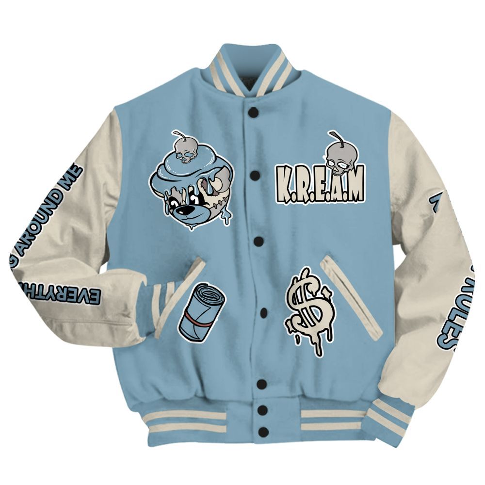 Varsity Jacket To Match Retro SoleFly 13s - Loot Bear All Over Print