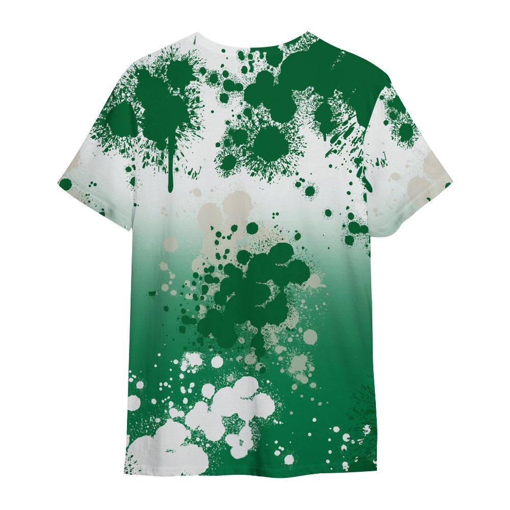 Shirt To Match Lucky Green 2s - God Blessed Ink Drip All Over Print