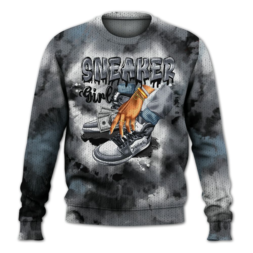 Knitted Sweater To Match Air Max DN Silver Bullet - SNEAKER Girl Money Drip Tie Dye