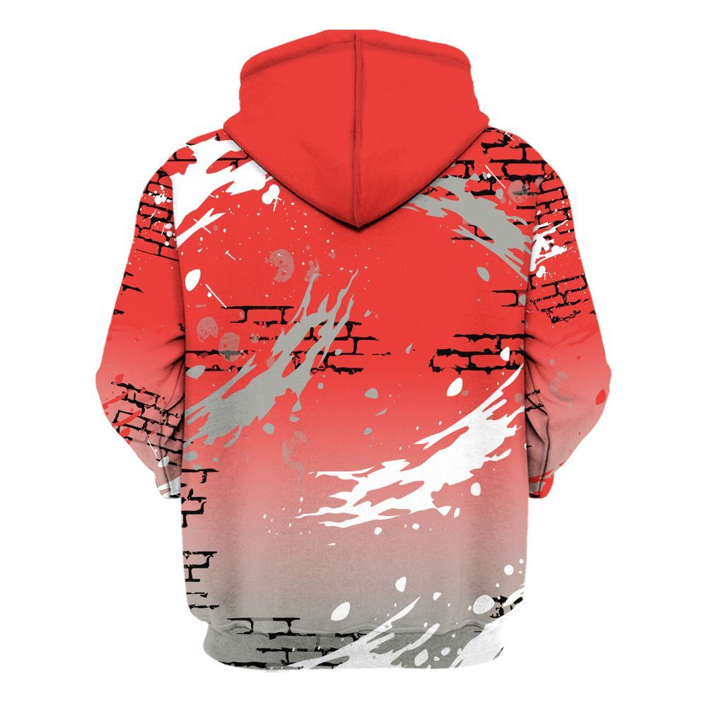 Hoodie To Match Vomero 5 Bright Crimson - Values Of Loyalty Drip All Over Print