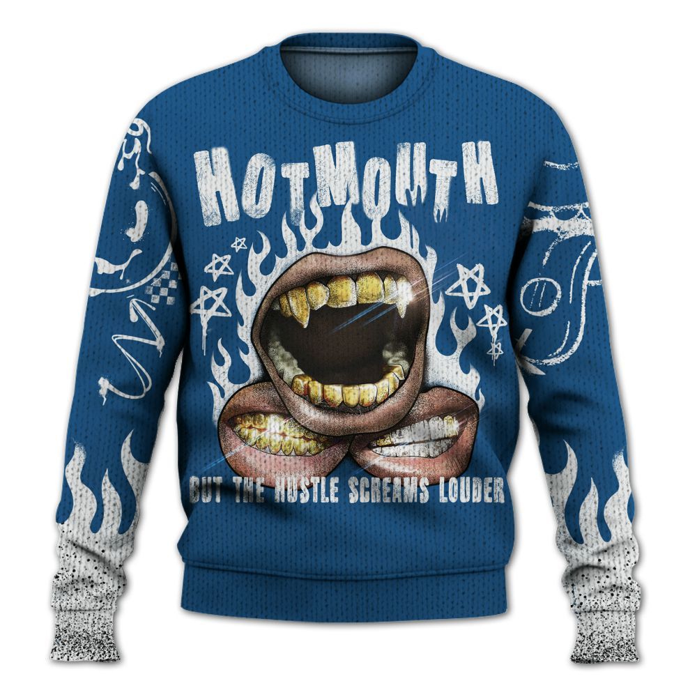 Knitted Sweater To Match Wizards 3s - Mouth Burning Street Style