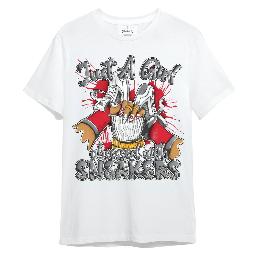 Shirt To Match Black Cement 3s - Just A Girl Sneakers Unisex Shirt