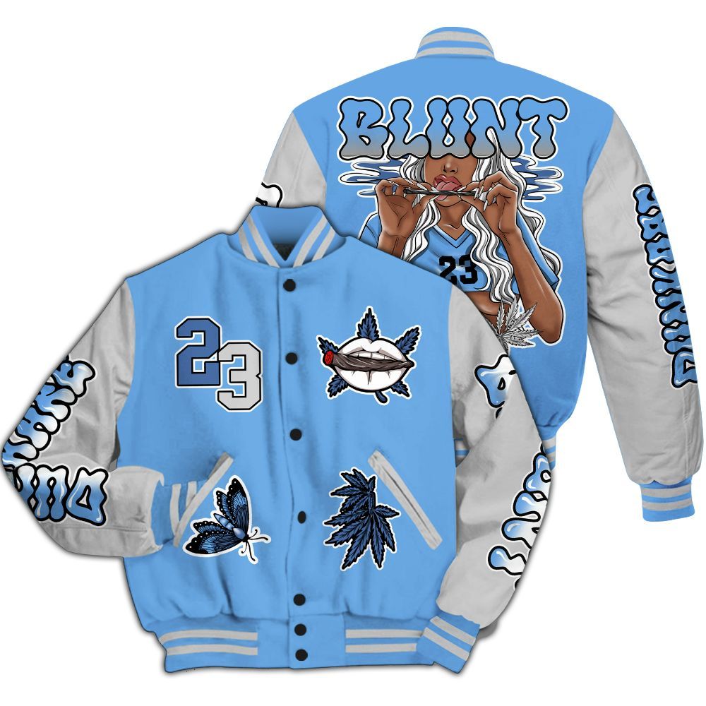 Varsity Jacket To Match University Blue 6s - Bluntz Unique All Over Print
