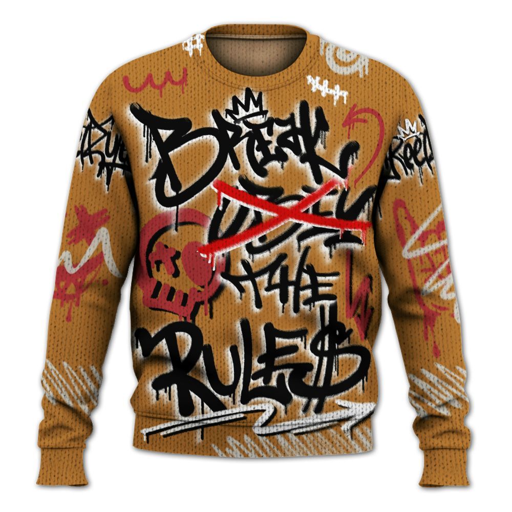 Knitted Sweater To Match Air Max Plus Sunset Swarovski - Break Rules Streetwear