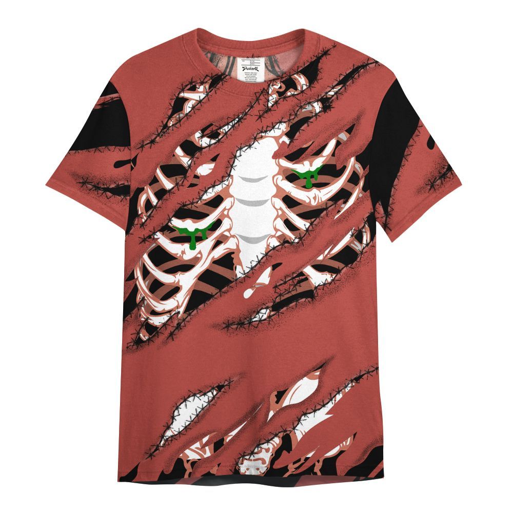 Shirt To Match Dune Red 13s - GOT 'EM Skeleton Scratch All Over Print