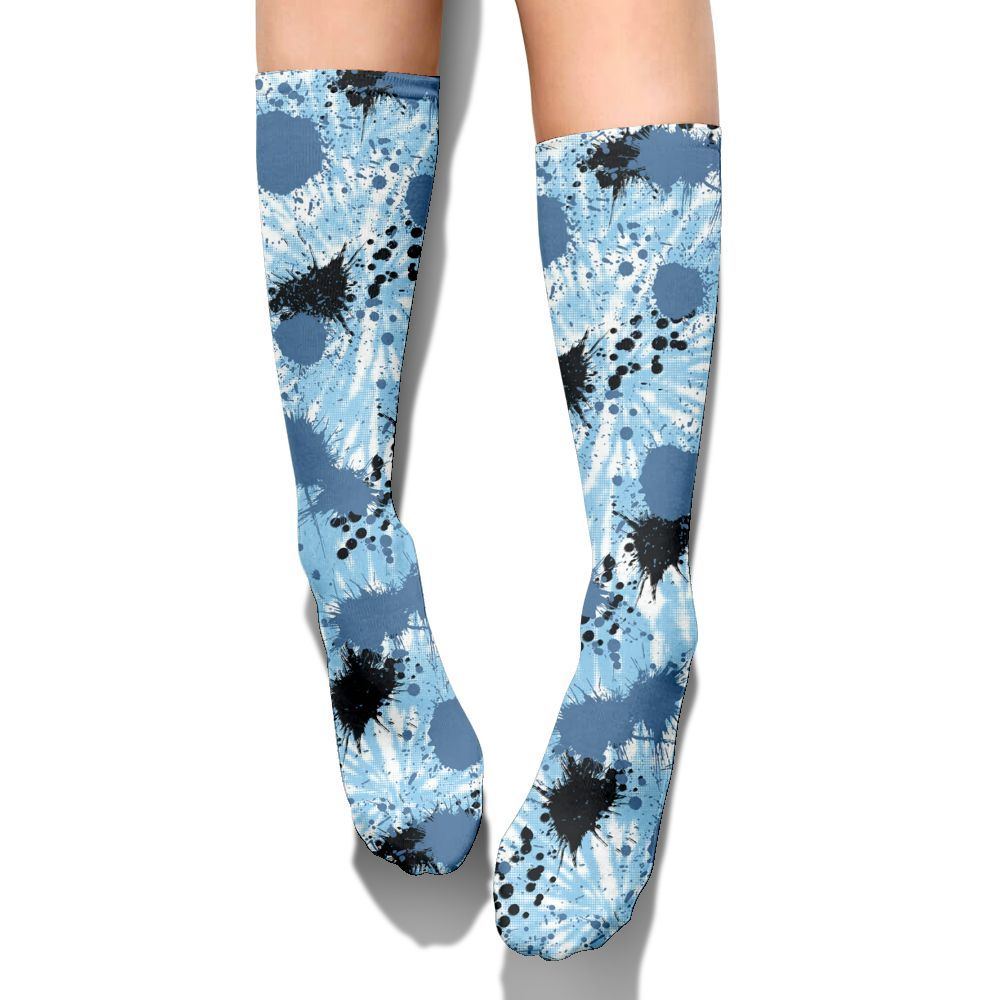 Sock To Match Legend Blue 11s - Tie Dye Graphic