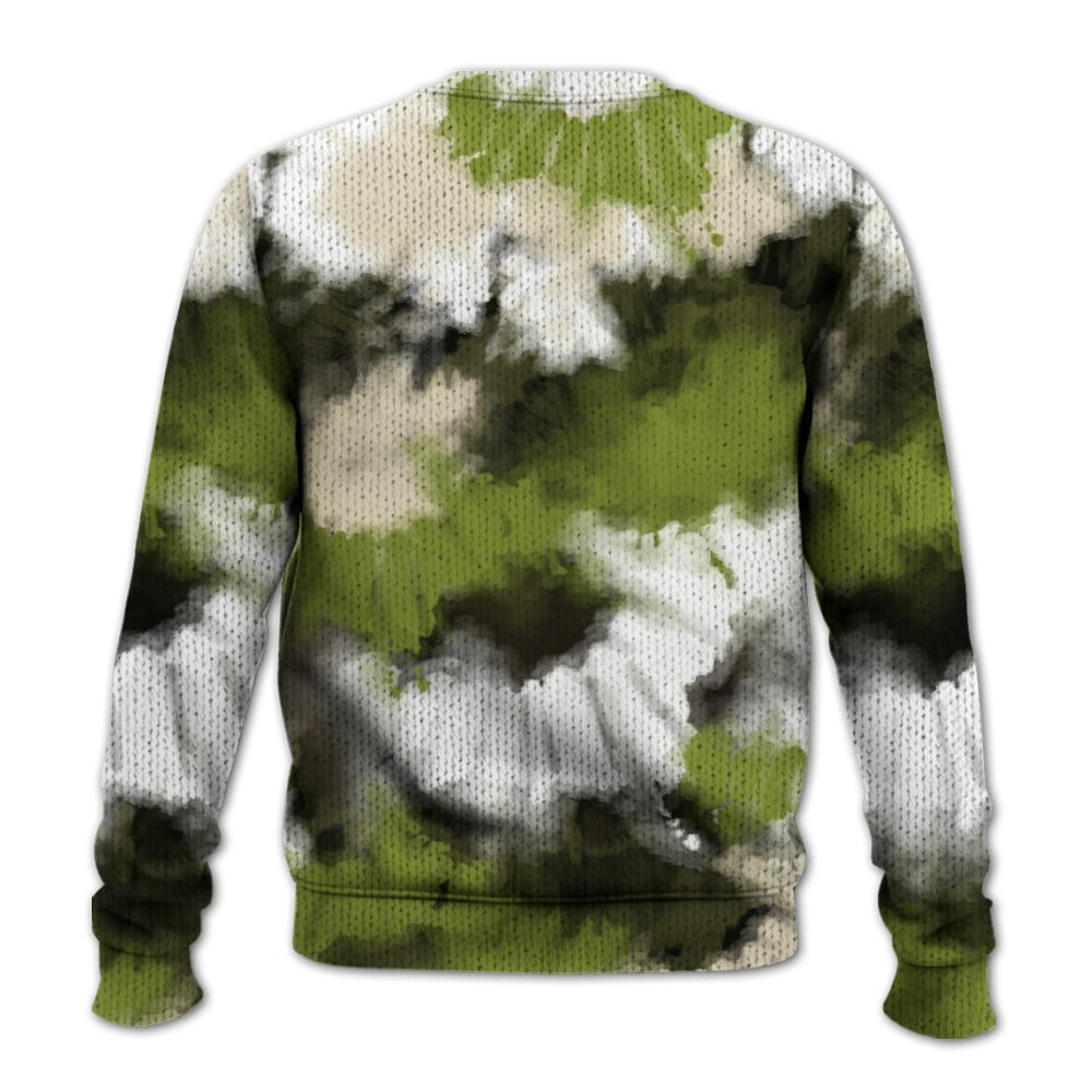 Knitted Sweater To Match SB Dunk Low Asparagus - Tie Dye FK Around Find Out
