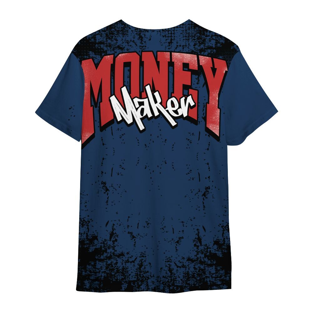 Shirt To Match SP Sport Royal 3s - Move In Silence Money Street Retro All Over Print