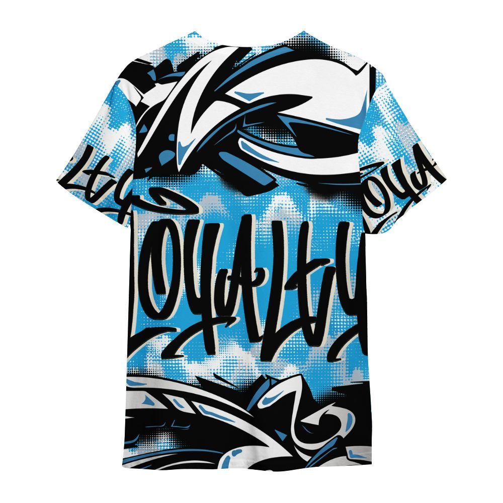 Shirt To Match University Blue Low 2026 11s - Loyalty Out Value Graffiti All Over Print