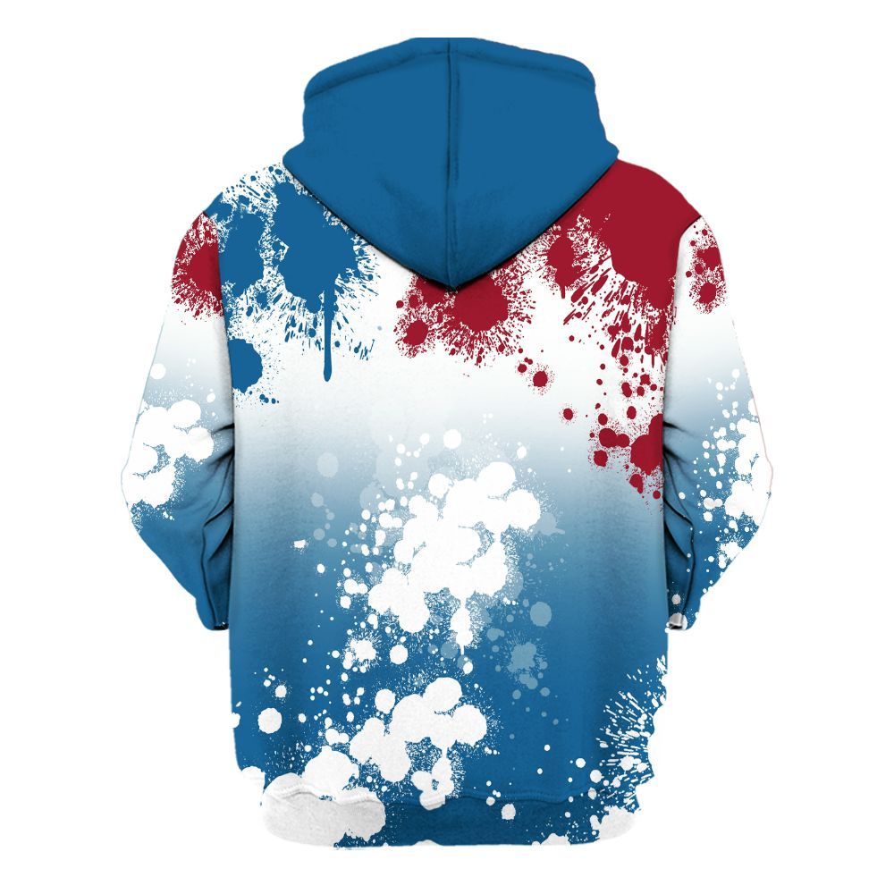 Hoodie To Match Mid Team USA 1s - Trust No One Scary All Over Print