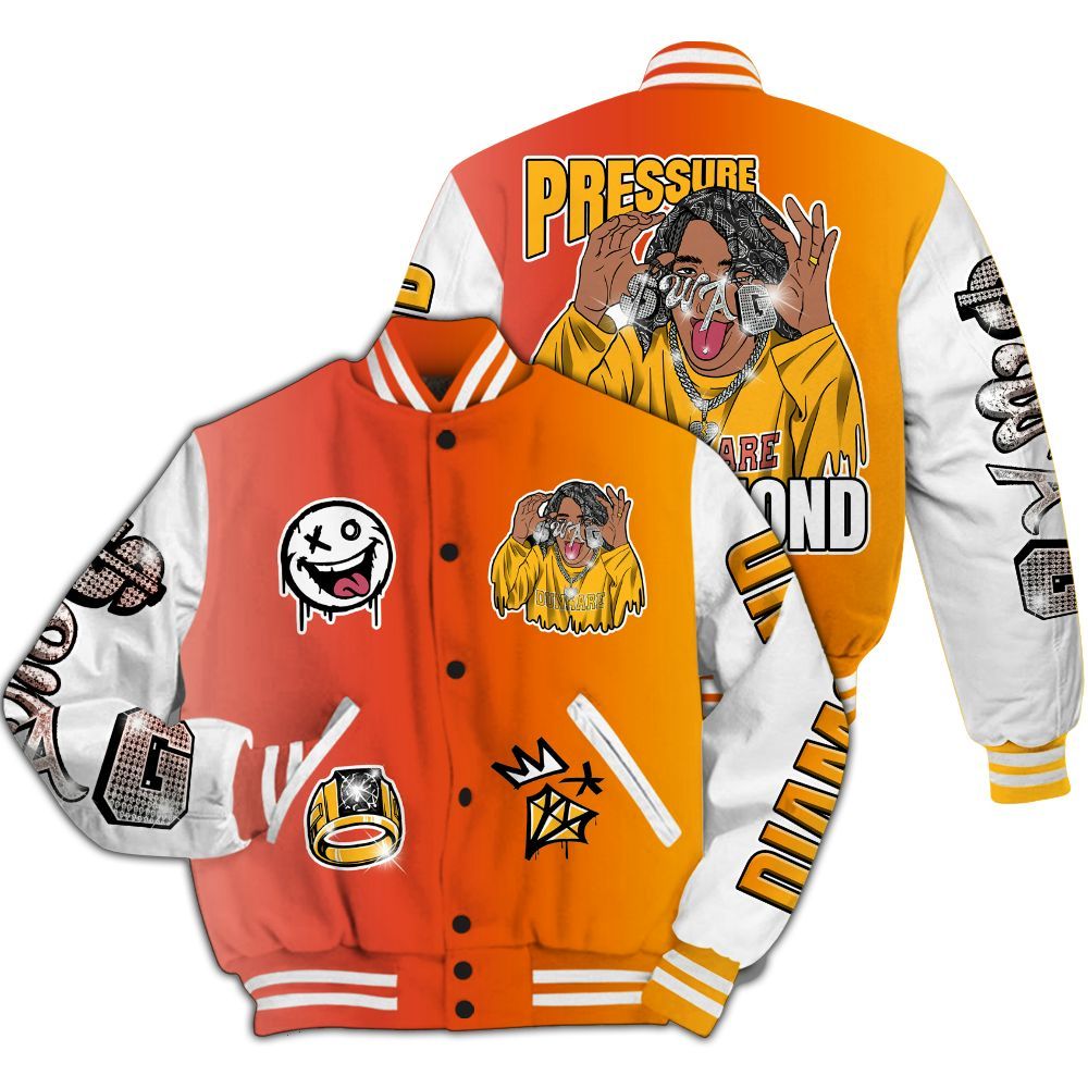 Varsity Jacket To Match Dunk High Candy Corn - Pressures Makes Varsity Jacket To Match All Over Print
