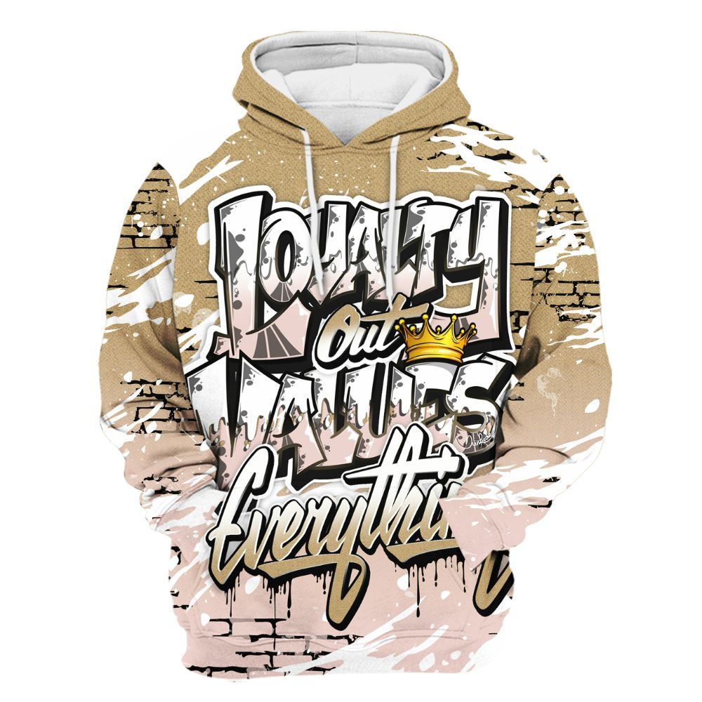 Hoodie To Match Low Linen 2025 1s - Values Of Loyalty Drip All Over Print