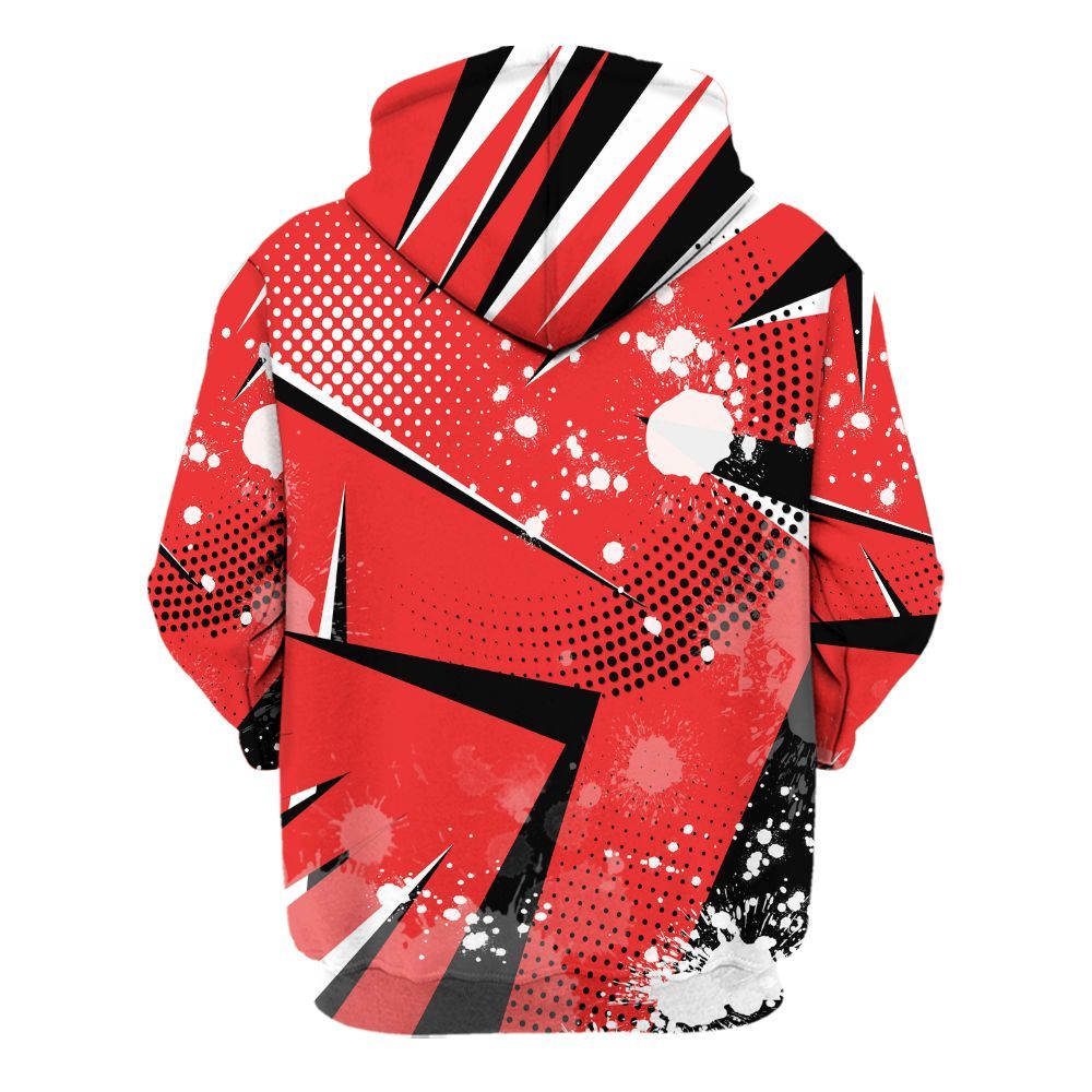 Hoodie To Match Red Thunder 4s - Poly Trust No One Dripping All Over Print