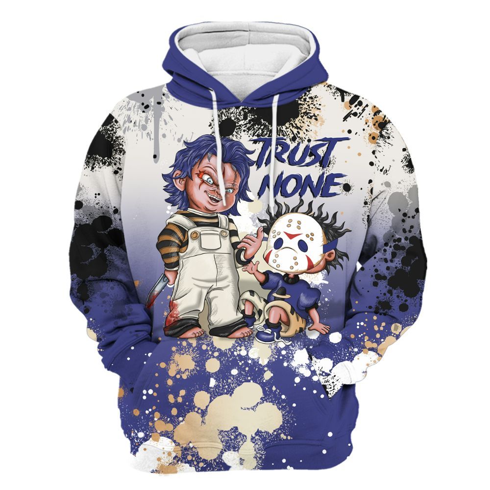 Hoodie To Match JM Pro Black Concord - Trust No One Scary All Over Print