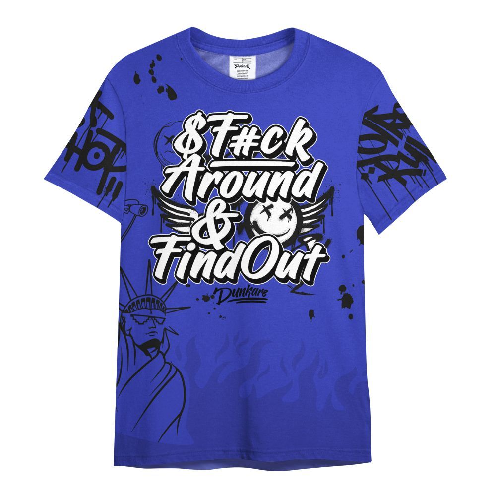 Shirt To Match Retro Black Concord 12s - Graphic Fck Around Find Out All Over Print