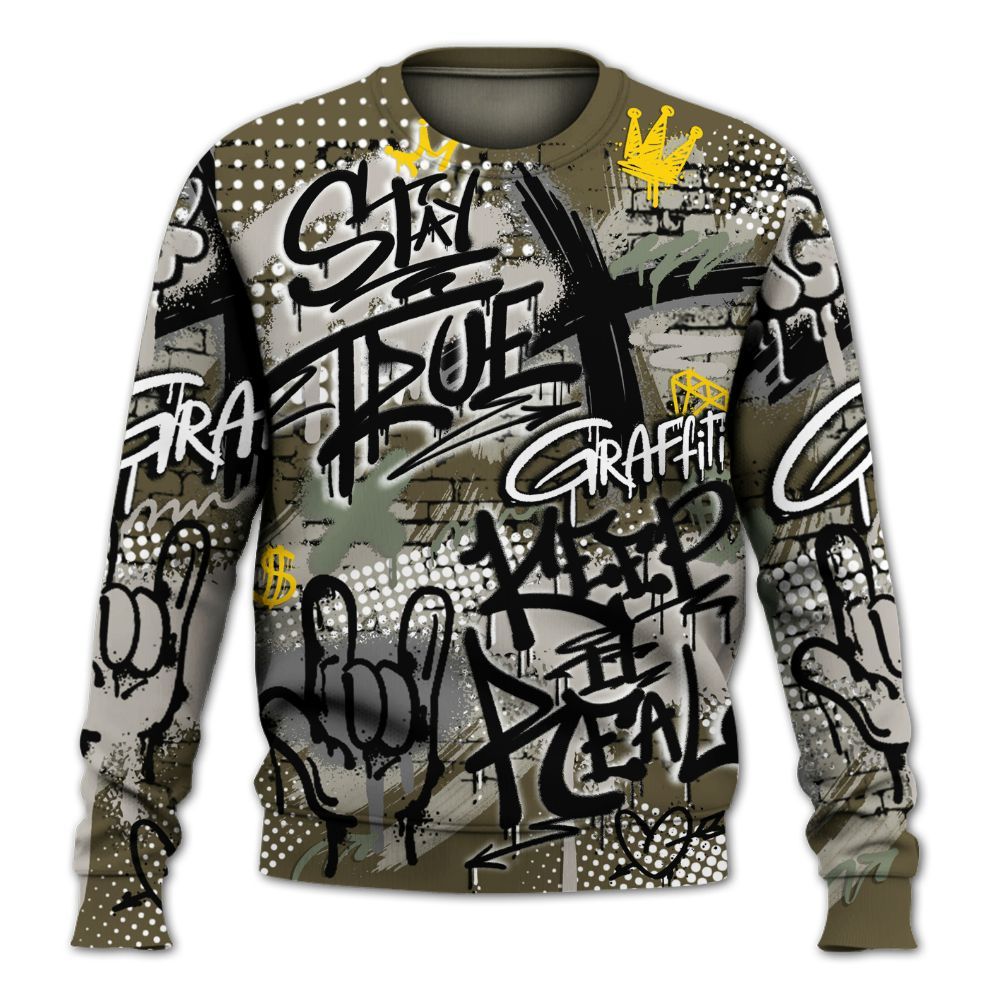 Sweatshirt To Match Dunk Low Year Of The Snake - True It Real Graffiti Streetwear All Over Print