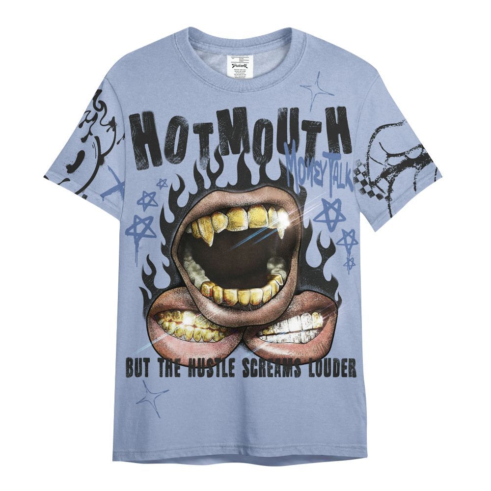 Shirt To Match Black Metallic 5s - Mouth Burning Street Style All Over Print