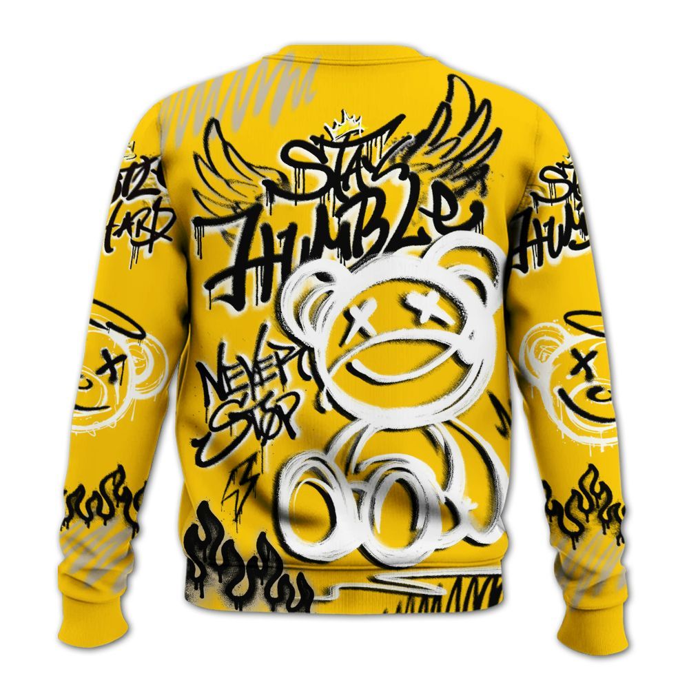 Sweatshirt To Match Vivid Sulfur 4s - Humble Drip Streetwear Graffity All Over Print