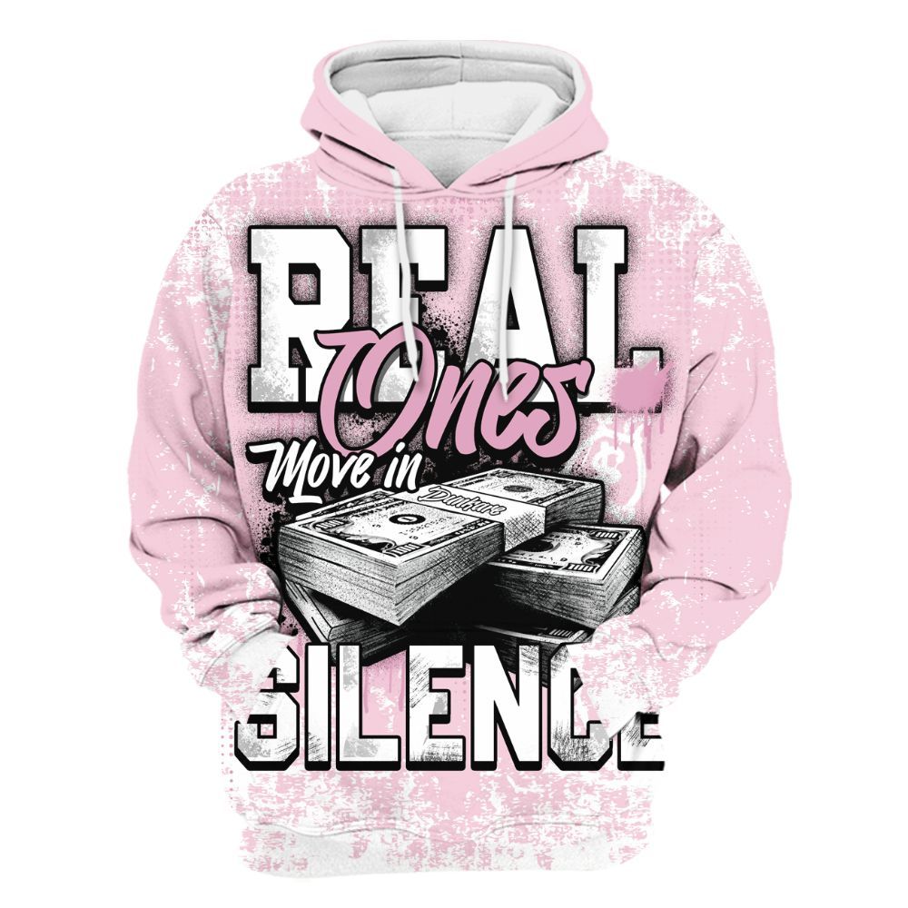 Hoodie To Match Orchid 4s - Move In Silence Money Street Retro All Over Print